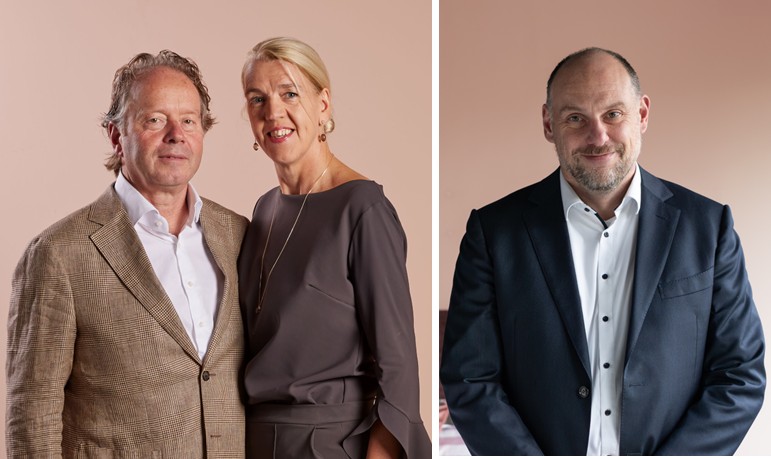 Directie en CFO van Beddinghouse: Wim Willemsen, Henriëtte van Beynum en Ervin van der Meulen