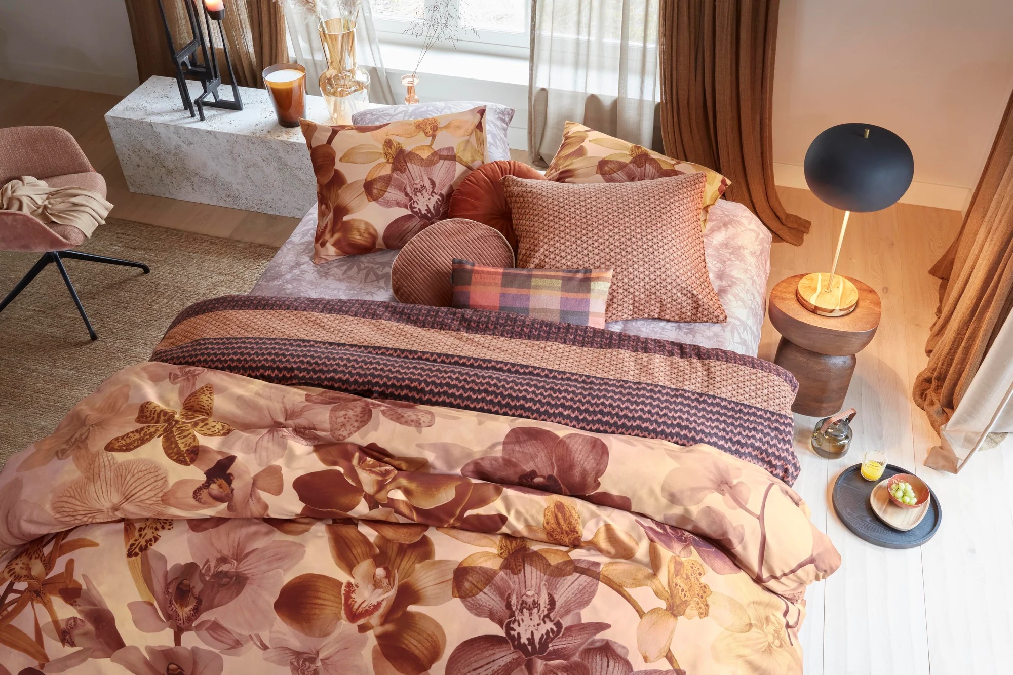 Slaapkamer met bedtextiel van Beddinghouse, passend bij de digitale groei en ERP-transitie van het merk